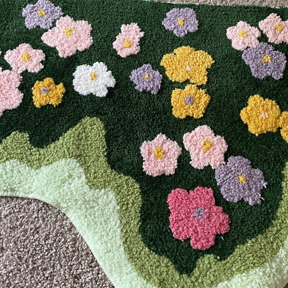 Floral Patterned Rug - Picture 2 of 2